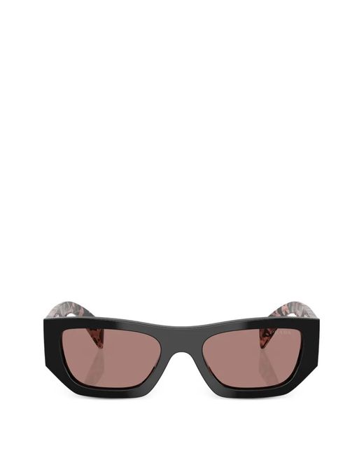 Prada Pink Rectangle-Frame Sunglasses