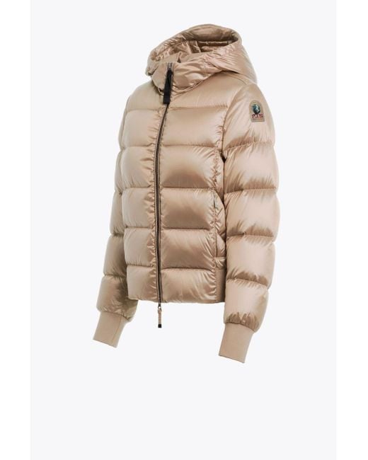 Parajumpers Mariah Bomber Jacket in Natural | Lyst