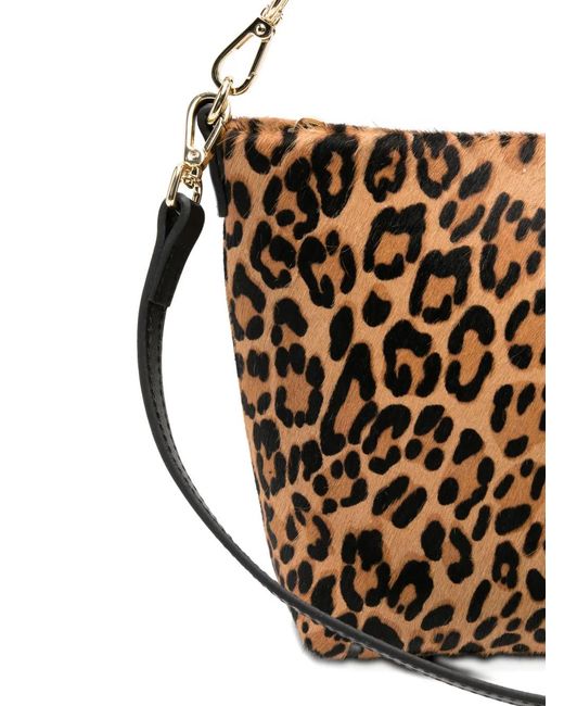Mc2 Saint Barth White Leopard-Print Shoulder Bag