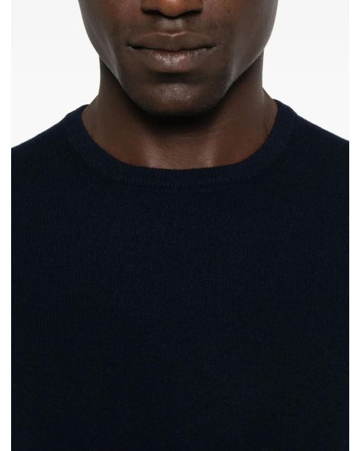 Fileria Blue Crew-Neck Cashmere Sweater for men