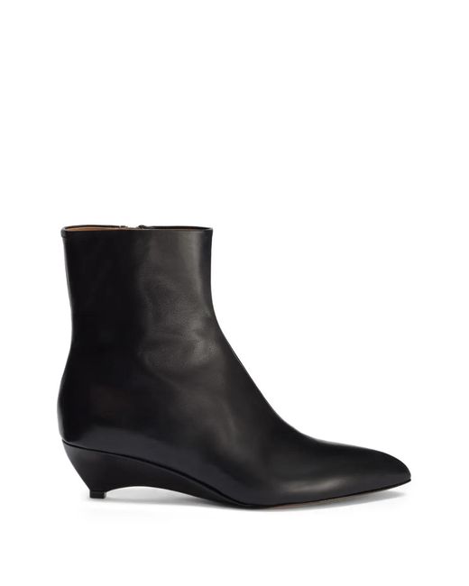 Jil Sander Black Pointed-Toe Boots