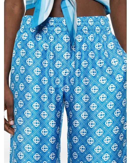 Casablanca Blue Gradient Pattern Trousers