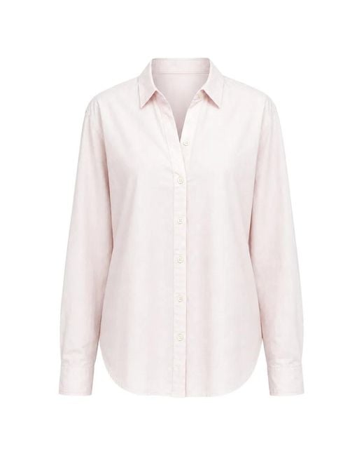 Xirena Button-Down Blouse in het White