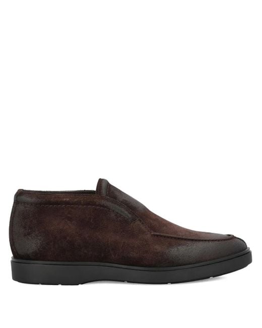 Tagliatore Brown Suede Loafers for men