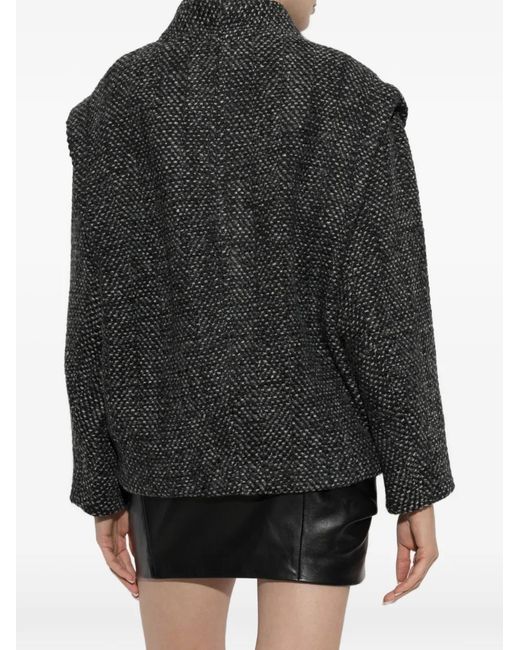 Isabel Marant Black Drogo Bouclé-Knit Jacket