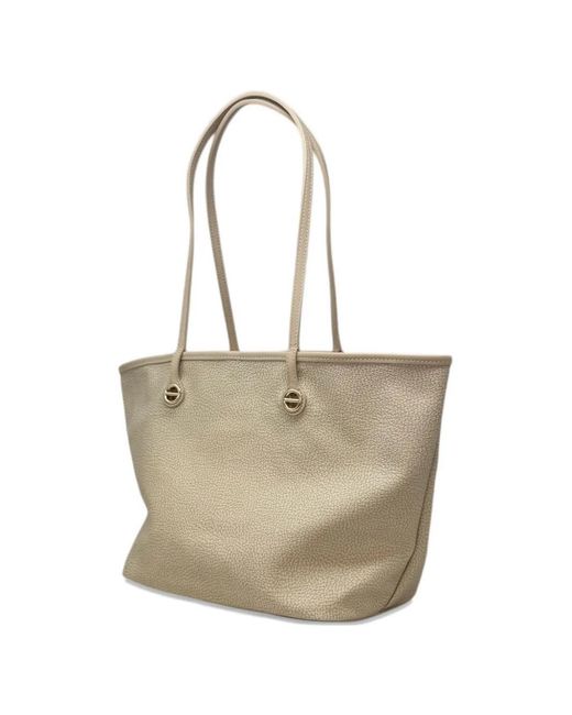 Borbonese White Medium Flight Printed Tote Bag
