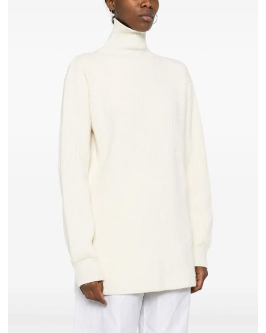 Jil Sander White Sweaters
