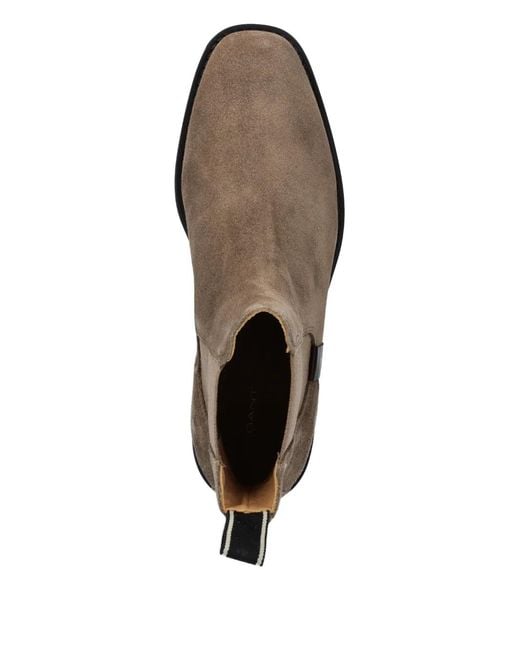 Botas Con Panel Elástico Gant de color Brown