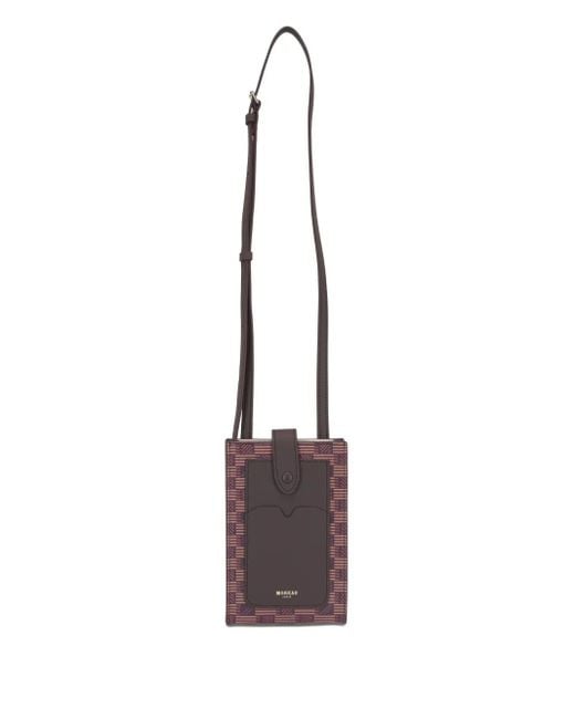 Moreau Brown Leather Phone Purse