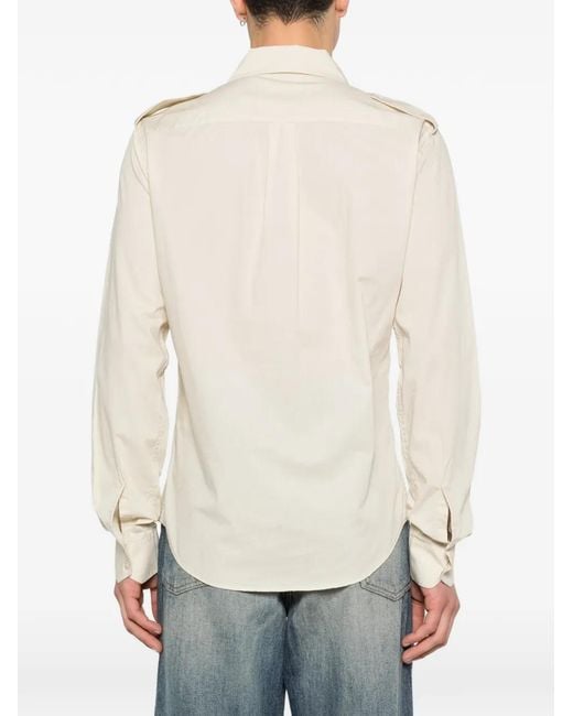 Our Legacy White Lean Button-Up Shirt for men