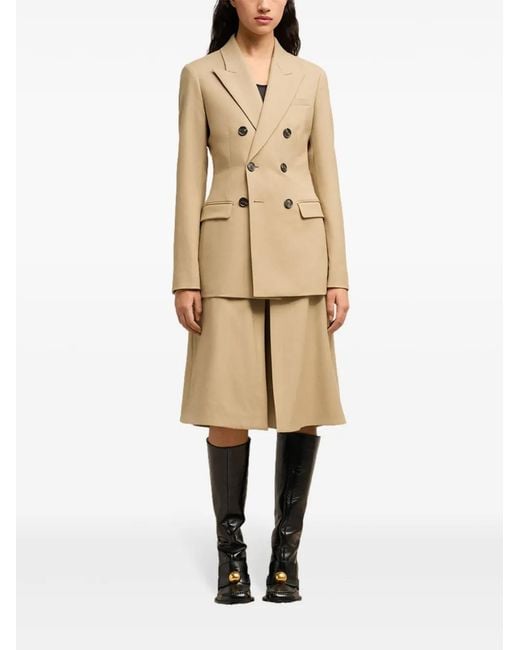 AMI Natural Double-Breasted Blazer