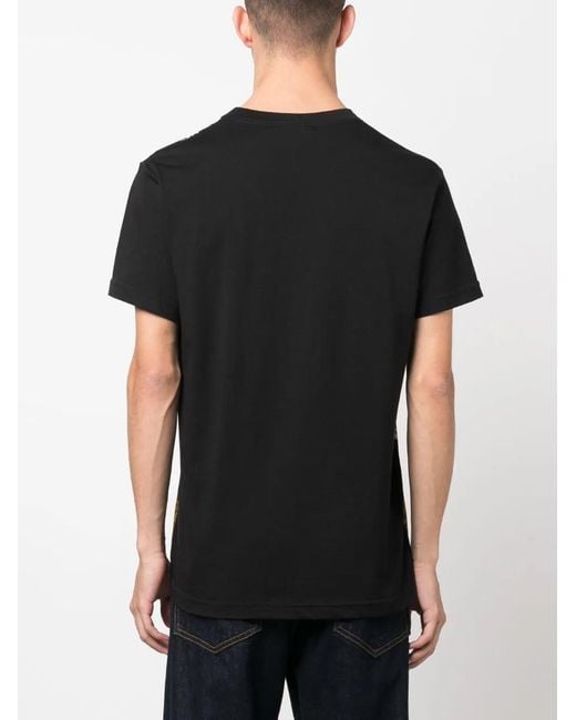 Versace Jeans Couture Black Graffiti-print T-shirt for men