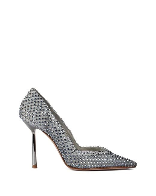 Le Silla White Gilda Heeled Pumps
