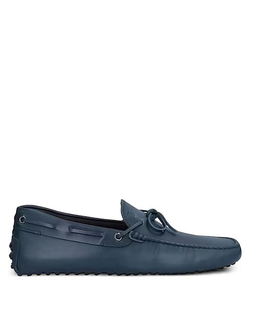 Tod's Blue Gommino Tie-Detail Boat Shoes for men