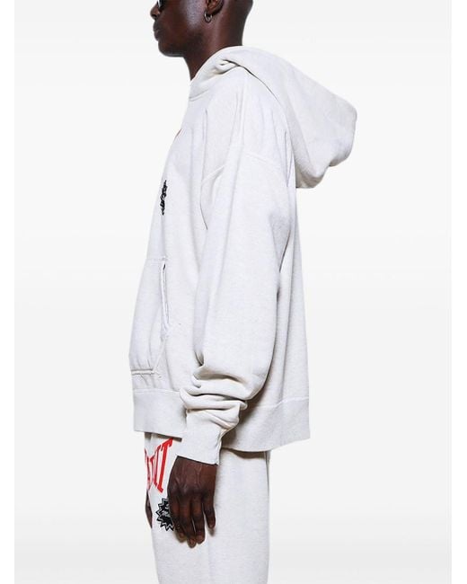 Hoodie en coton à logo imprimé SAINT Mxxxxxx pour homme en coloris White