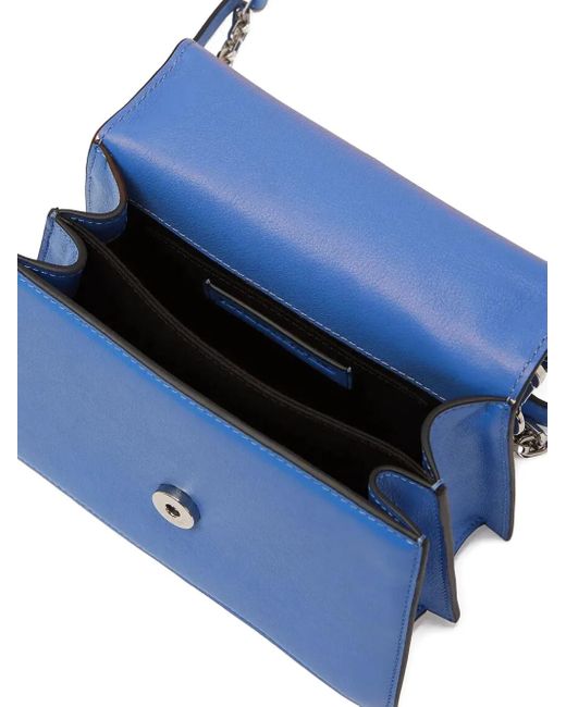 Karl Lagerfeld Blue Small K/Signature Cross Body Bag