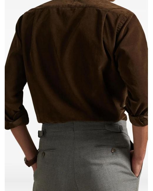 Polo Ralph Lauren Brown Long Sleeve-Sport Shirt for men