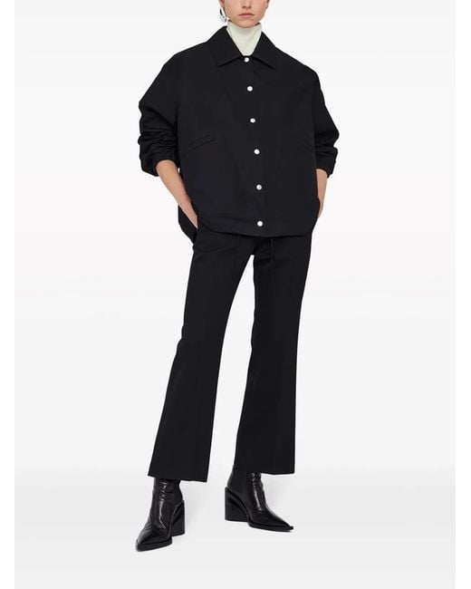 Jil Sander Black Logo Cotton Jacket