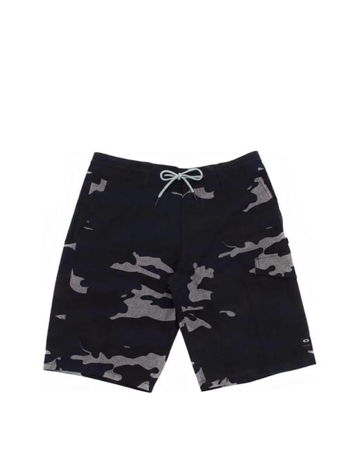 Oakley Blue Cruiser Camouflage-Print Shorts for men