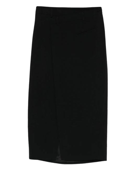 Gonna Midi Con Spacco di Liviana Conti in Black