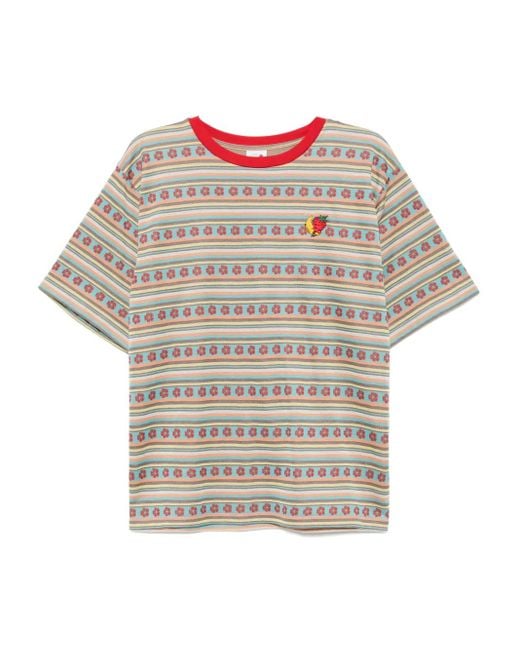Sky High Farm Gestreiftes T-Shirt in Natural für Herren