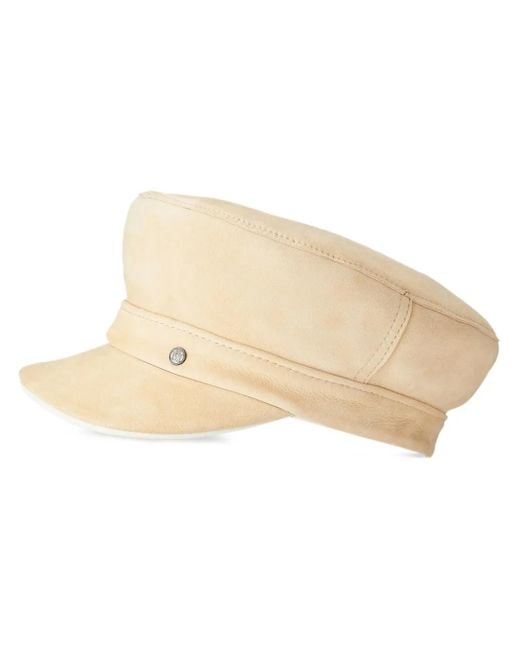 Maison Michel Natural New Abby Reversible Leather Cap