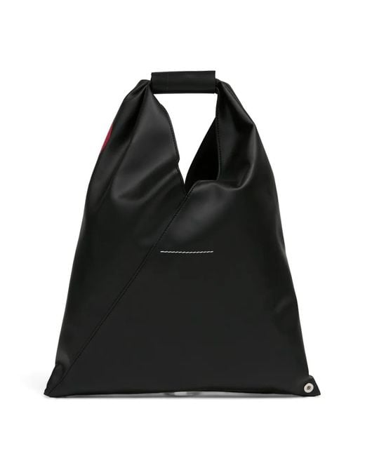MM6 by Maison Margiela Black Sac Cabas Japanese Imprimé