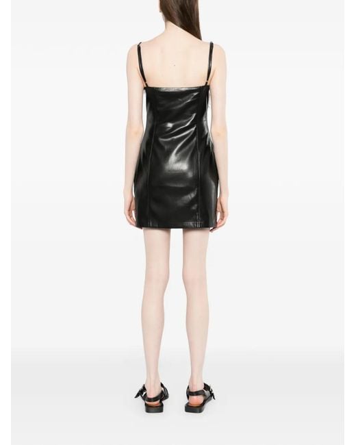 Nanushka Black Square Neck Dress