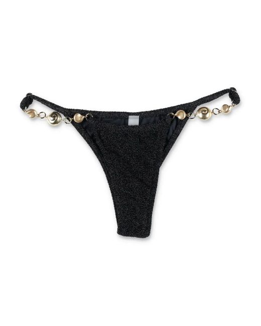 Reina Olga Black Splash Bikini Bottom