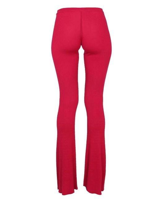 DSquared² Red Ribbed Trousers