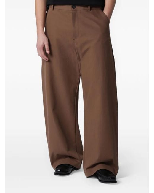 Studio Nicholson Brown Bosworth Wide-Leg Trousers for men
