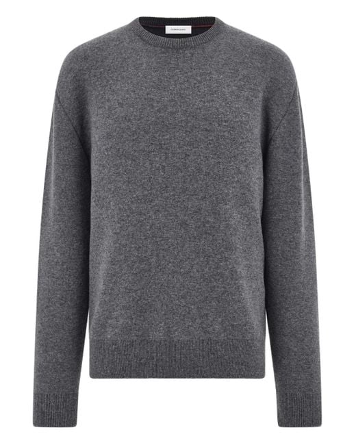 Ferragamo Pullover Mit Rundhalsausschnitt in Gray für Herren