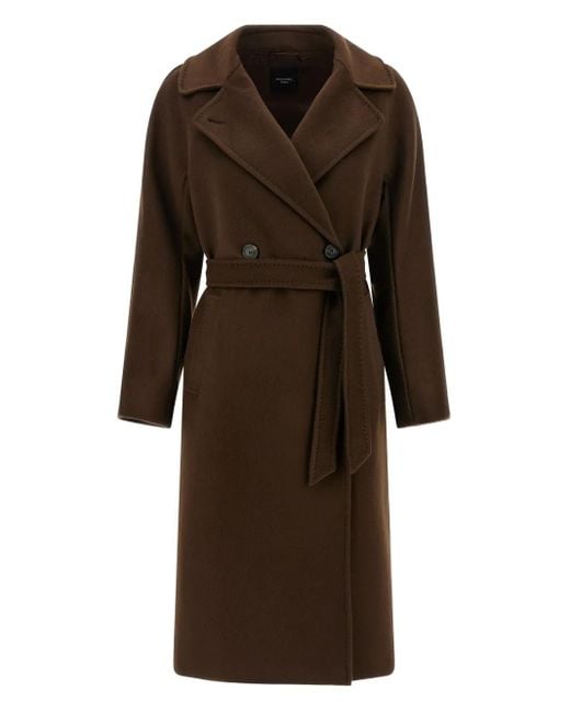 Weekend by Maxmara Resina Jas Met Dubbele Rij Knopen in het Brown