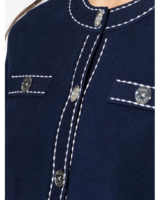 MICHAEL Michael Kors Blue Button-Up Cardigan