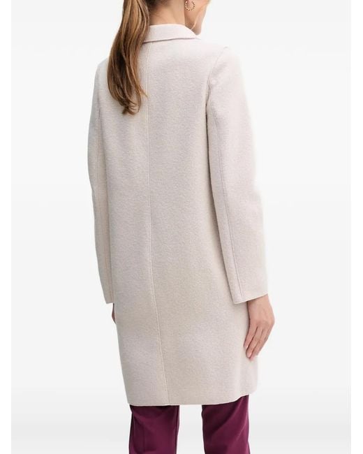 Ouí White Manteau Mayson À Simple Boutonnage