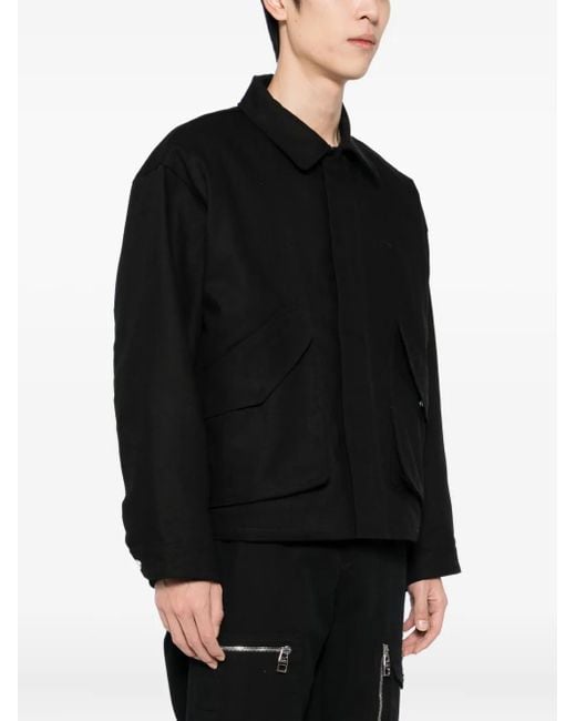 Arte' Black Inclined Jacket for men