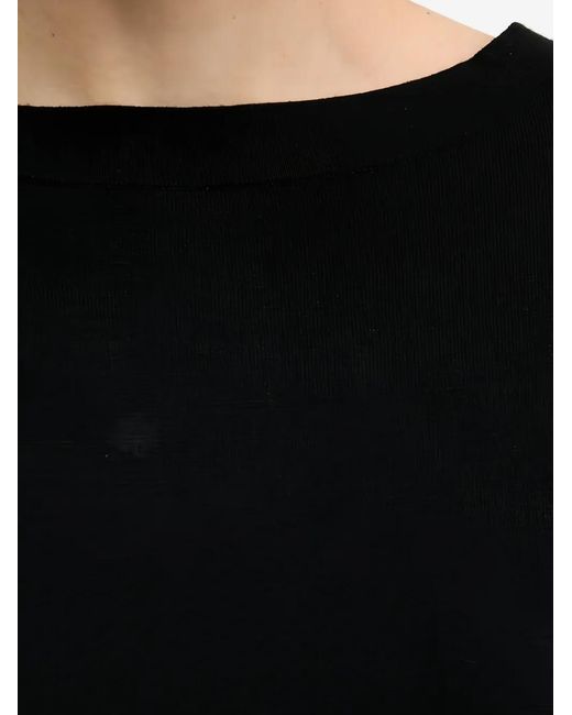 Sisley Black Round-Neck Sweater