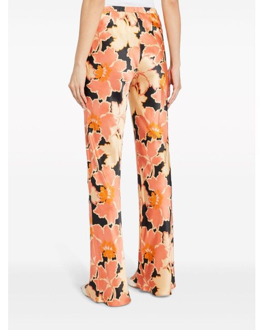 Pantalones Rosa con estampado floral Shona Joy de color Orange