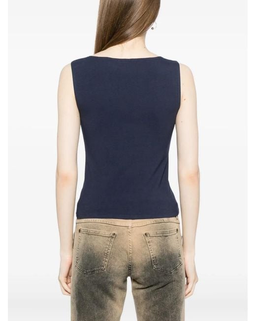 Reformation Blue Dusk Knit Top