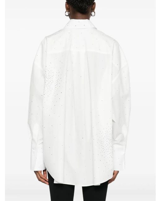 GIUSEPPE DI MORABITO White Dots-Embellished Shirt
