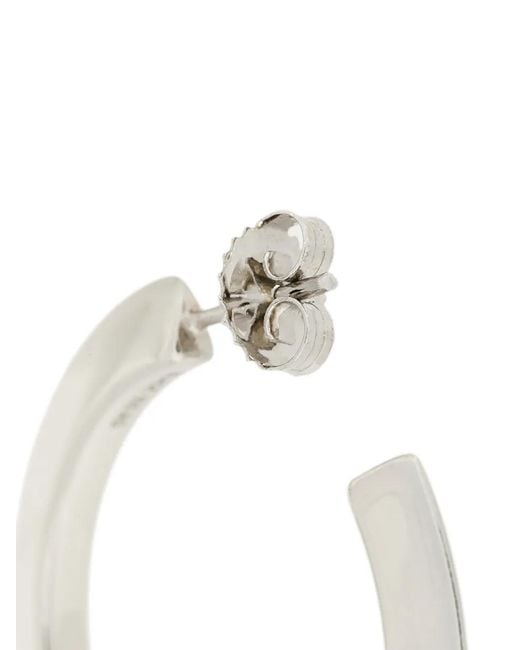 Maria Black White Else Hoop Medium Earring