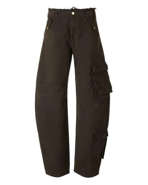 Pantaloni Rosalind Con Frange di DARKPARK in Brown
