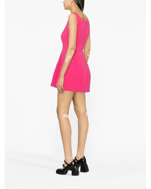 Philosophy Di Lorenzo Serafini Pink Darted Mini Dress