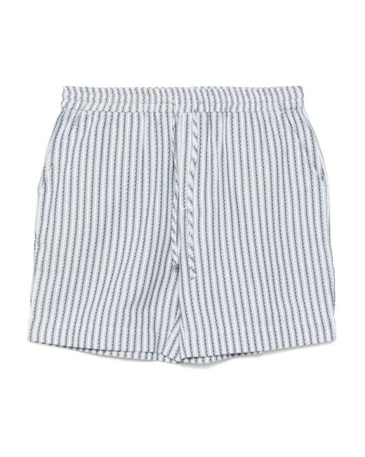 メンズ CHE Abelardo ストライプ ショートパンツ White