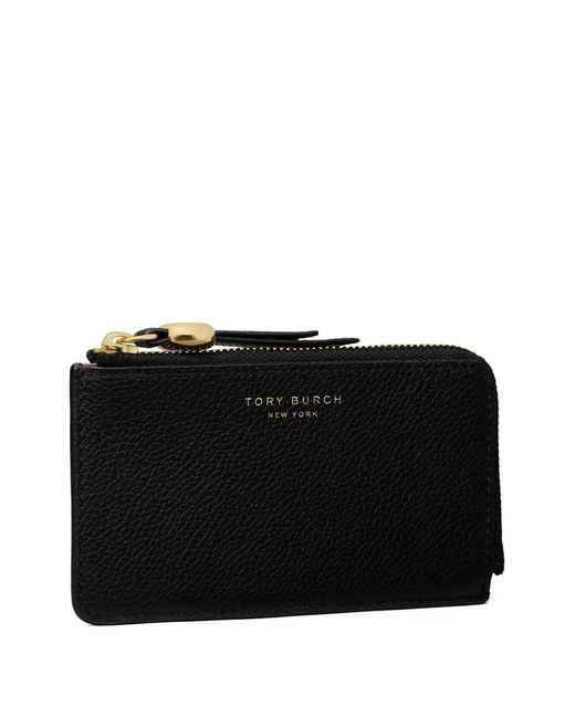 Tory Burch Black Romy Leather Card Case