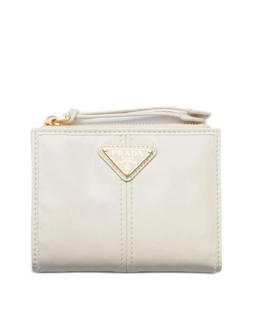 Prada Natural Small Leather Wallet