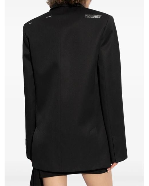 Off-White c/o Virgil Abloh Black Wool Blazer