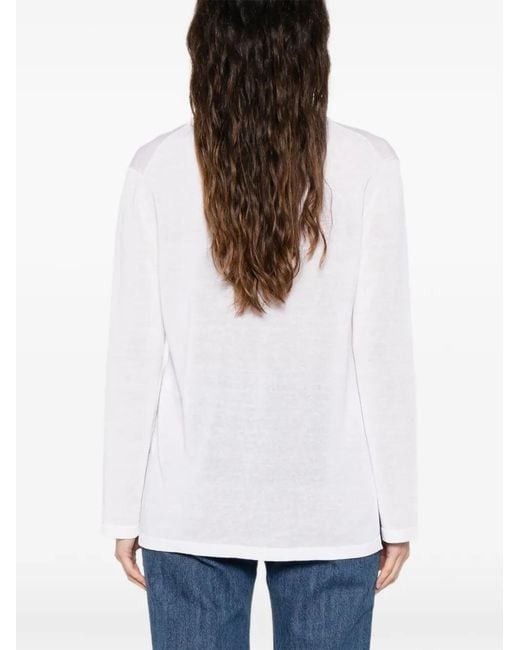 P.A.R.O.S.H. White Long-Sleeve T-Shirt