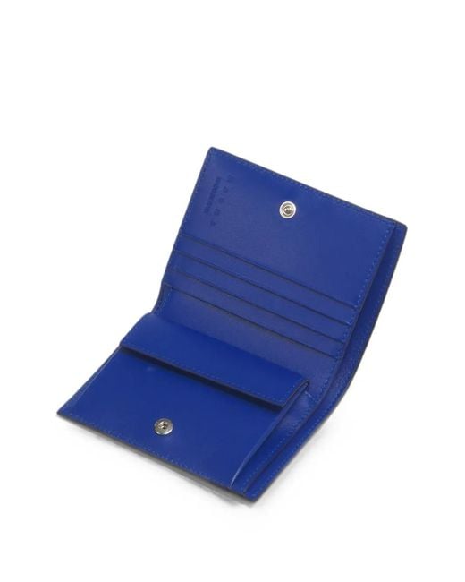 Marni Black Mending Logo Bifold Wallet for men
