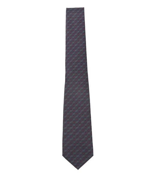 Gucci White Pattern Tie for men